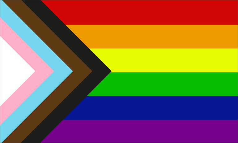 Progress Pride Flagge